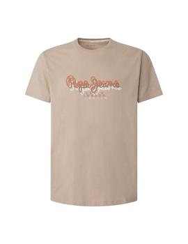 Camiseta Pepe Jeans Richme Hombre Beige