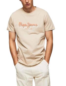 Camiseta Pepe Jeans Richme Hombre Beige