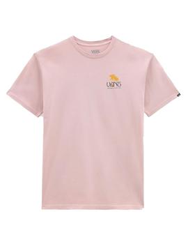 Camiseta Vans Sunset Dual Palm Hombre Rosa