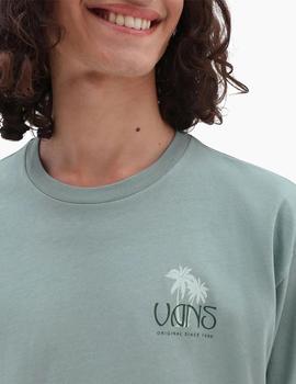 Camiseta Vans Sunset Dual Palm Hombre Azul