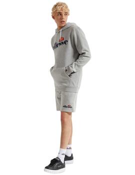 Pantalon Corto Ellesse Silvan Fleece Hombre Gris