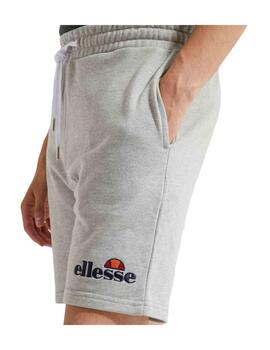 Pantalon Corto Ellesse Silvan Fleece Hombre Gris