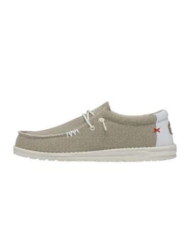 Zapatillas Hey Dude Wally Braided Hombre Beige