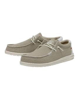 Zapatillas Hey Dude Wally Braided Hombre Beige