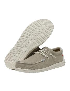 Zapatillas Hey Dude Wally Braided Hombre Beige