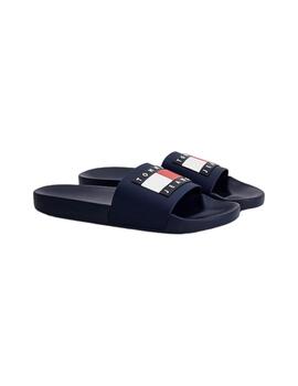 Chanclas Tommy essential Hombre Azul