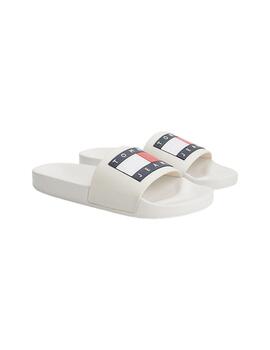 Chanclas Tommy Essential Mujer Blanca