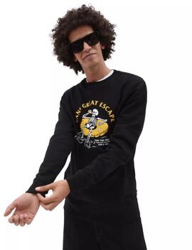 Sudadera Vans Permanent Vacation Hombre Negro