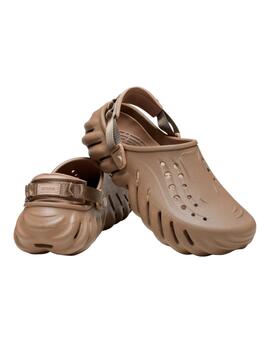 Zapatillas Crocs Echo Clog Unisex Marrón