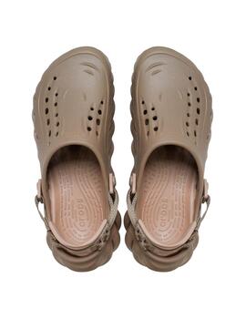 Zapatillas Crocs Echo Clog Unisex Marrón