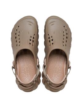 Zapatillas Crocs Echo Clog Unisex Marrón