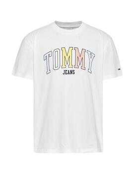 Camiseta Tommy Collage Pop Hombre Blanco