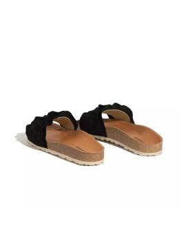 Sandalias Verbenas Rocio Serraje Mujer Negro