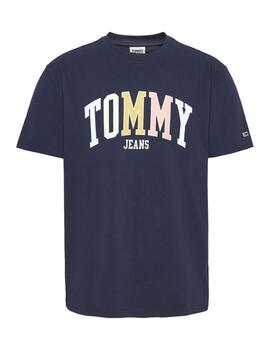 Camiseta Tommy Collage Pop Hombre Marino