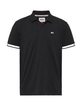 Polo Tommy Essential hombre Negro