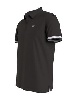 Polo Tommy Essential hombre Negro