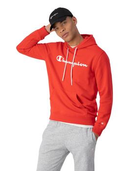 Sudadera Champion Hooded Hombre Rojo