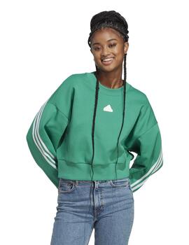Sudadera Adidas Future Icons 3-Stripes Mujer Verde