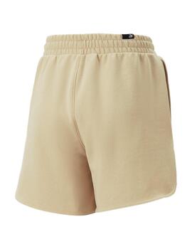 Bermuda Puma High Waist Mujer Beige