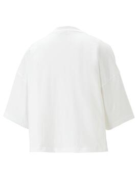 Camiseta Puma Oversized Mujer Blanco