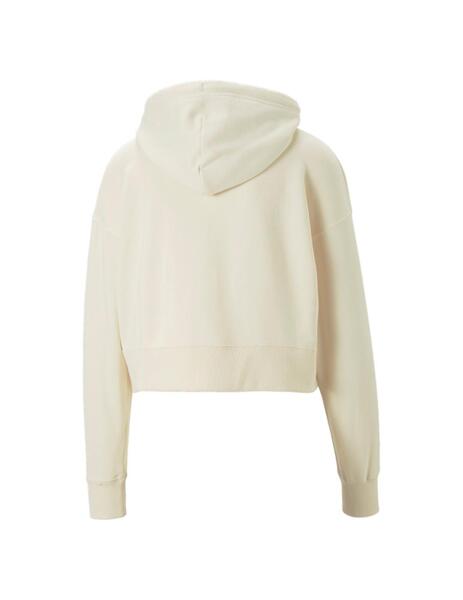 SUDADERA PUMA MUJER ESSENTIAL BLANCA MODA