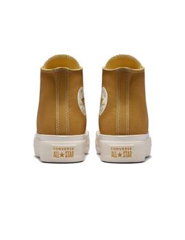 Zapatillas Convers All Star Lift Plataform Unisex Camel