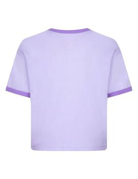 Camiseta Converse SS Ringer Boxy Junior Violeta