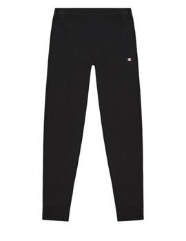 Pantalon Champion Rib Cuff Hombre Negro