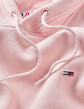 Sudadera Tommy Reg Solid Hombre Rosa