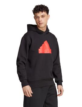 Sudadera Capucha Adidas Future Icons Hombre Negro