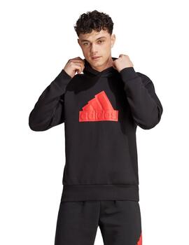 Sudadera Capucha Adidas Future Icons Hombre Negro