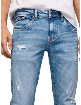 Pantalón Vaquero Pepe Jeans Finsbury Hombre Azul