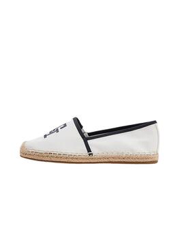 Alpargata Tommy Hilfiger Ribetes Mujer Blanco