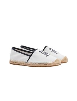 Alpargata Tommy Hilfiger Ribetes Mujer Blanco