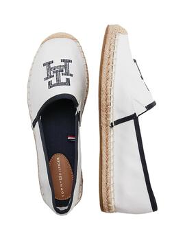 Alpargata Tommy Hilfiger Ribetes Mujer Blanco