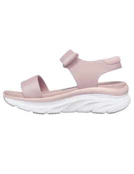 Sandalia Skechers Dlux Walker New Block Mujer Rosa