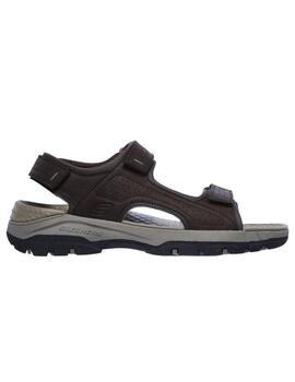 Sandalia Skechers Tresmen Garo Hombre Marron