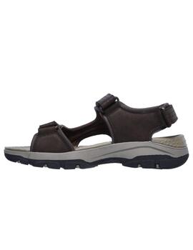 Sandalia Skechers Tresmen Garo Hombre Marron