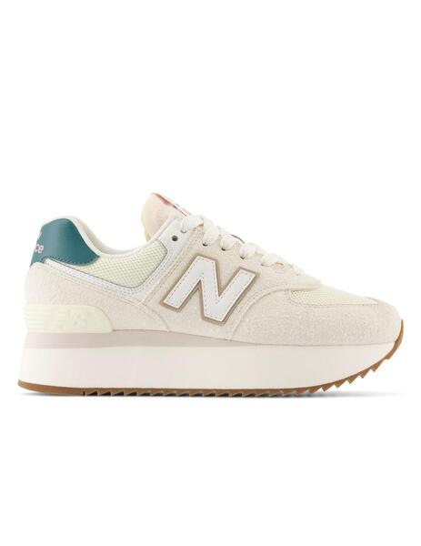 En segundo lugar astronomía soltero Zapatillas New Balance 574 Mujer Beige