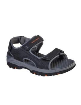 Sandalia Skechers Tresmen Garo Hombre Negro