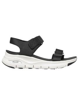 Sandalia Skechers Arch Fit Touristy Mujer Negro