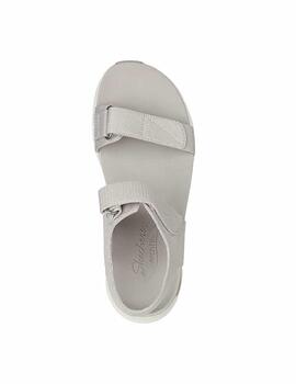 Sandalia Skechers Arch Fit Tourist Mujer Beige