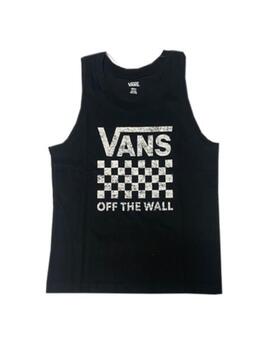 Camiseta Vans Asas Lock Box Tank-B Mujer Negro