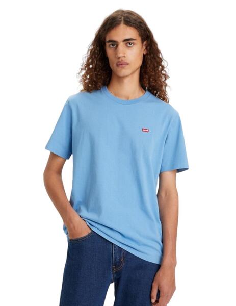 Camiseta Manga Corta Levis Logo Hombre Azul