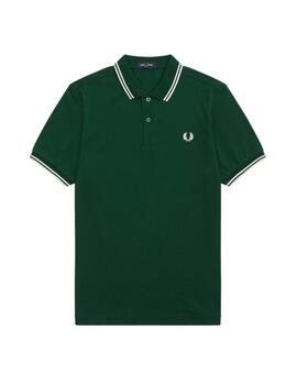 Polo Fred Perry Twin Tipped Hombre Verde