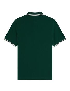 Polo Fred Perry Twin Tipped Hombre Verde