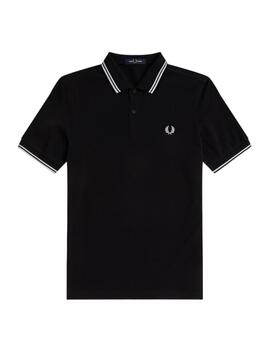 Polo Fred Perry Twin Tipped Hombre Negro