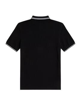Polo Fred Perry Twin Tipped Hombre Negro