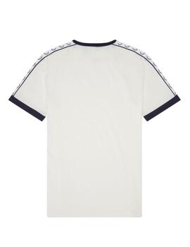 Camiseta  Fred Perry Ringer Hombre Blanco