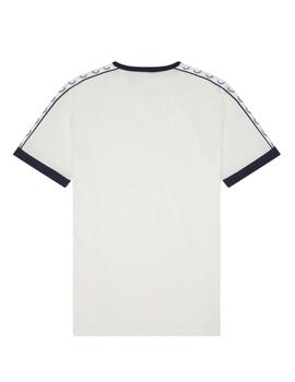 Camiseta  Fred Perry Ringer Hombre Blanco